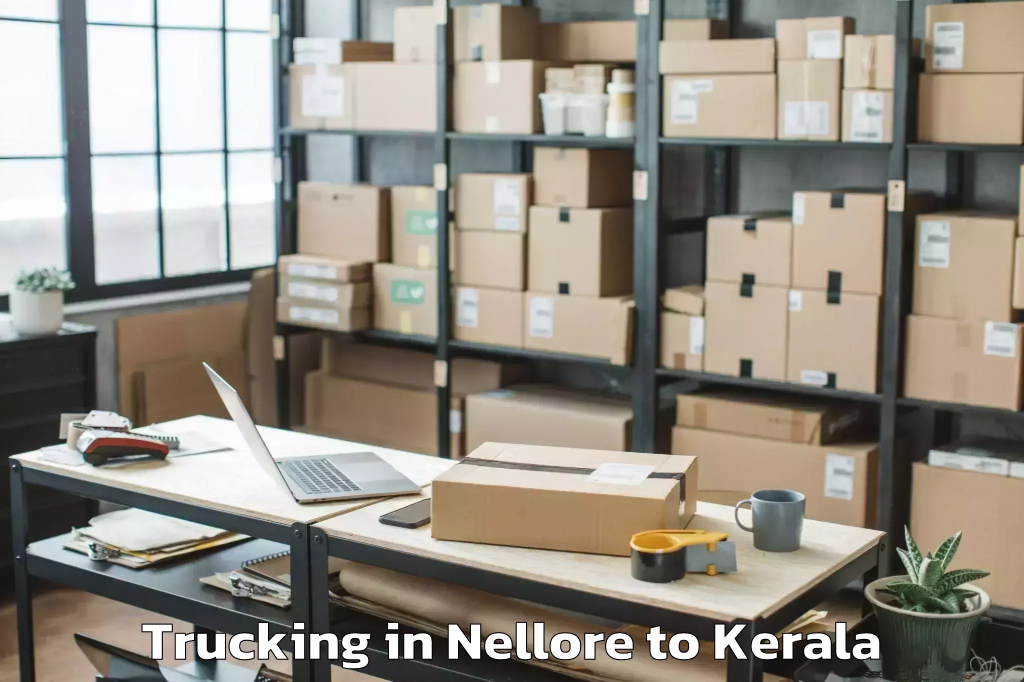 Easy Nellore to Attingal Trucking Booking